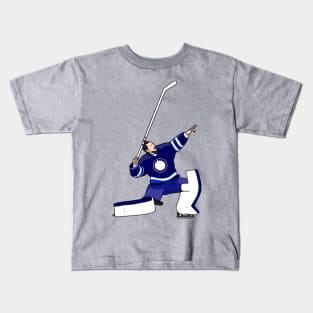 The goaltender hellebuyck Kids T-Shirt